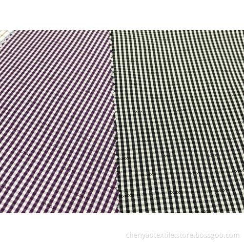 T/C(20%Cotton80%Polyester)Yarn-dyed Dobby Plaid Fabric